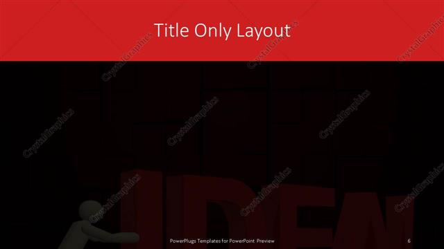 Title Only presentation slide layout