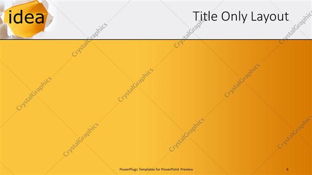 Title Only presentation slide layout