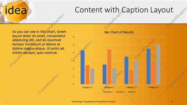 Content with Caption presentation slide layout