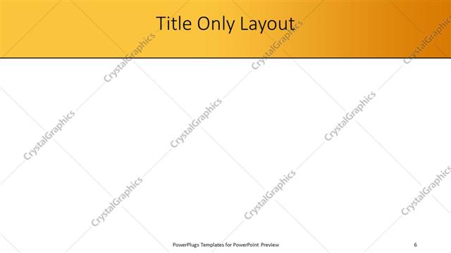 Title Only presentation slide layout