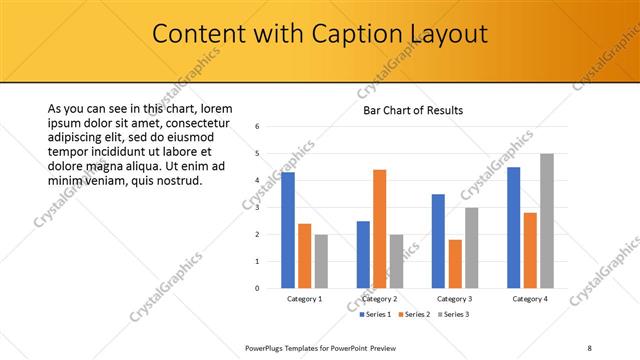 Content with Caption presentation slide layout