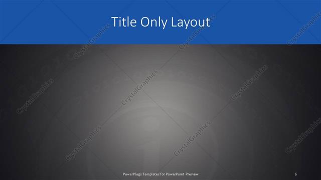 Title Only presentation slide layout