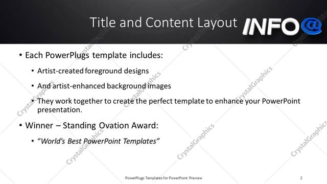 Title and Content presentation slide layout