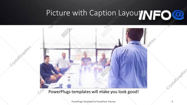 Picture with Caption presentation slide layout