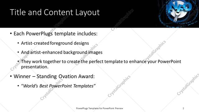 Title and Content presentation slide layout