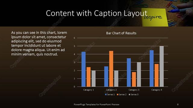Content with Caption presentation slide layout