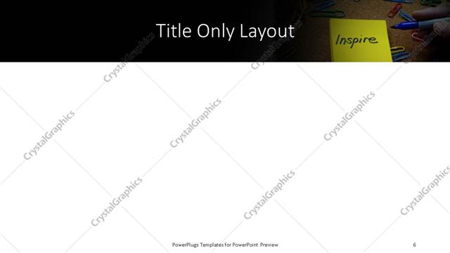 Title Only presentation slide layout