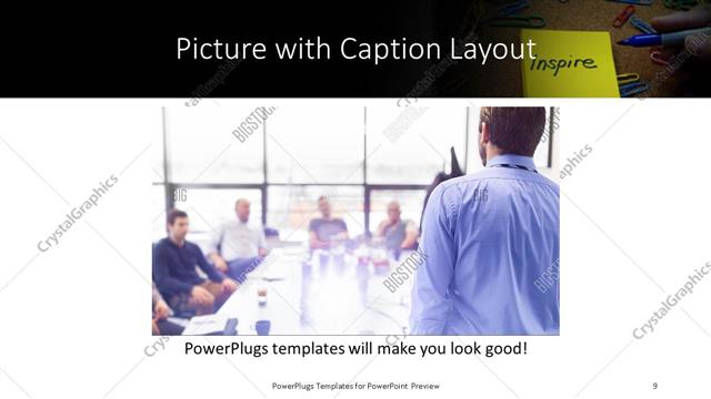 Picture with Caption presentation slide layout