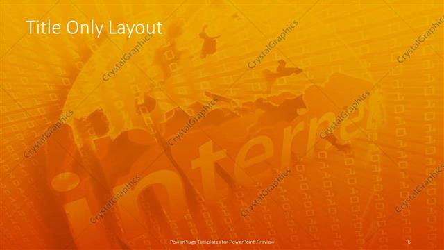 Title Only presentation slide layout