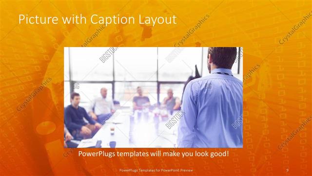 Picture with Caption presentation slide layout