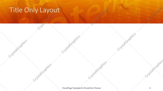 Title Only presentation slide layout