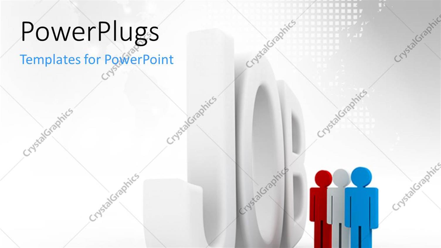 Featuring the Word Job with Multiple People Applying for it