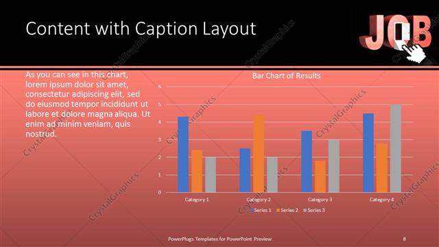 Content with Caption presentation slide layout