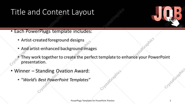 Title and Content presentation slide layout
