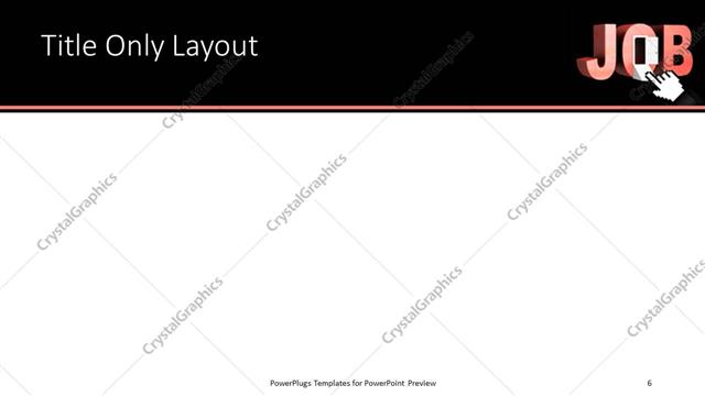 Title Only presentation slide layout