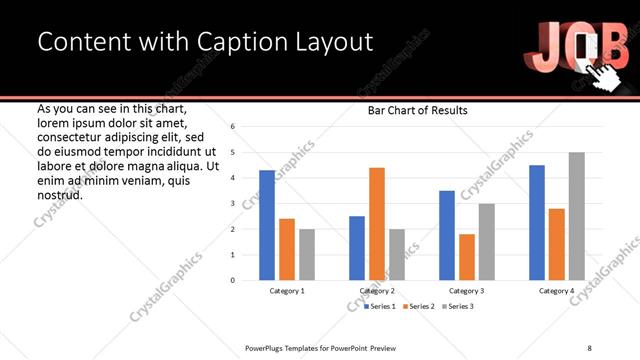 Content with Caption presentation slide layout