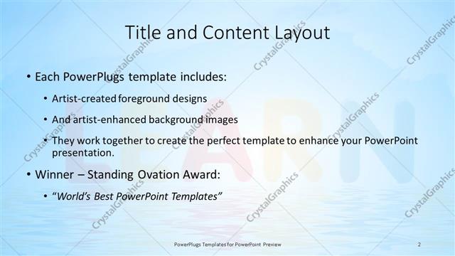 Title and Content presentation slide layout