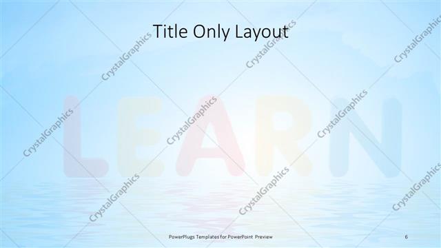 Title Only presentation slide layout
