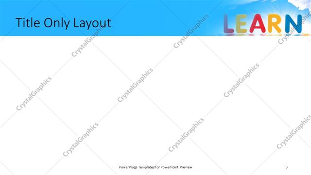 Title Only presentation slide layout