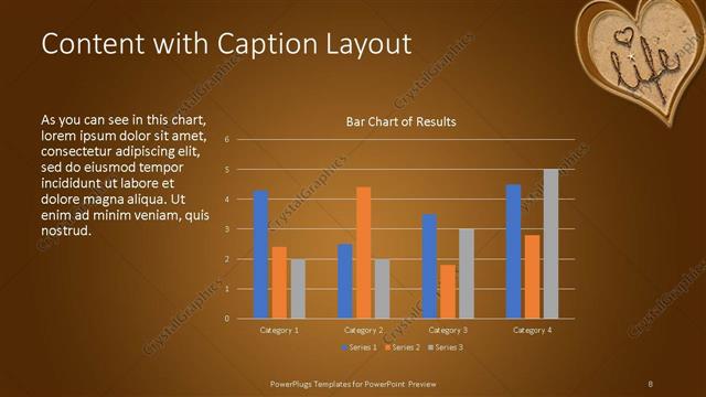 Content with Caption presentation slide layout