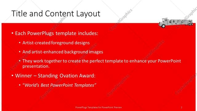 Title and Content presentation slide layout