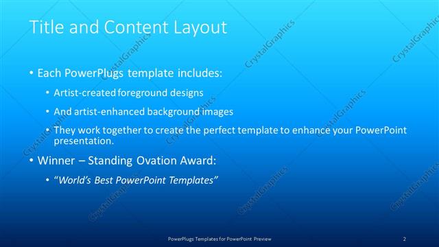 Title and Content presentation slide layout