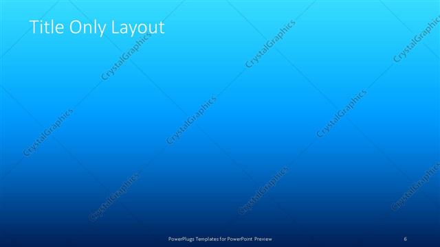 Title Only presentation slide layout