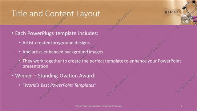 Title and Content presentation slide layout