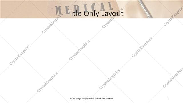 Title Only presentation slide layout