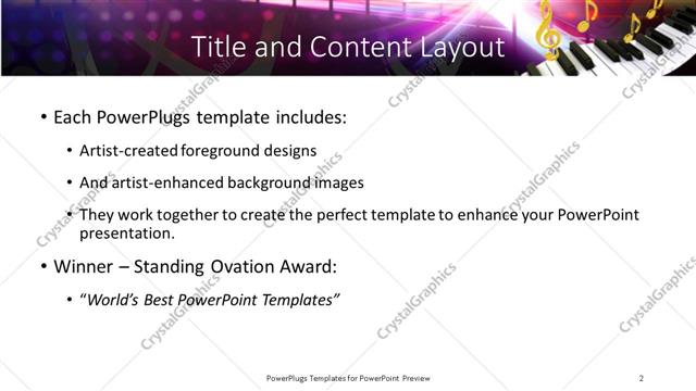 Title and Content presentation slide layout