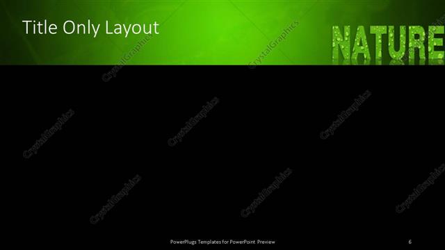 Title Only presentation slide layout