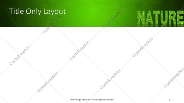 Title Only presentation slide layout