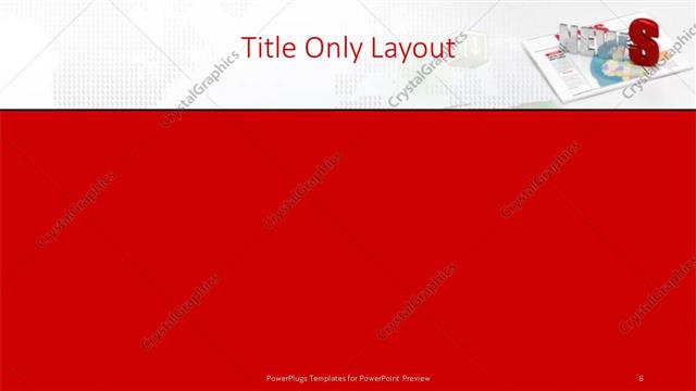 Title Only presentation slide layout