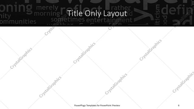 Title Only presentation slide layout