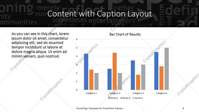 Content with Caption presentation slide layout