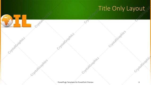 Title Only presentation slide layout