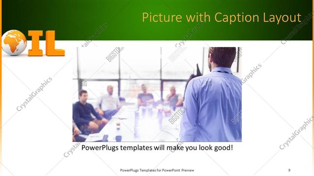 Picture with Caption presentation slide layout