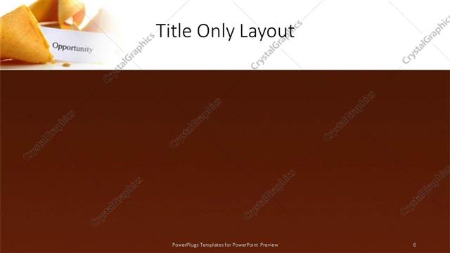 Title Only presentation slide layout