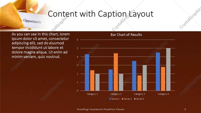Content with Caption presentation slide layout