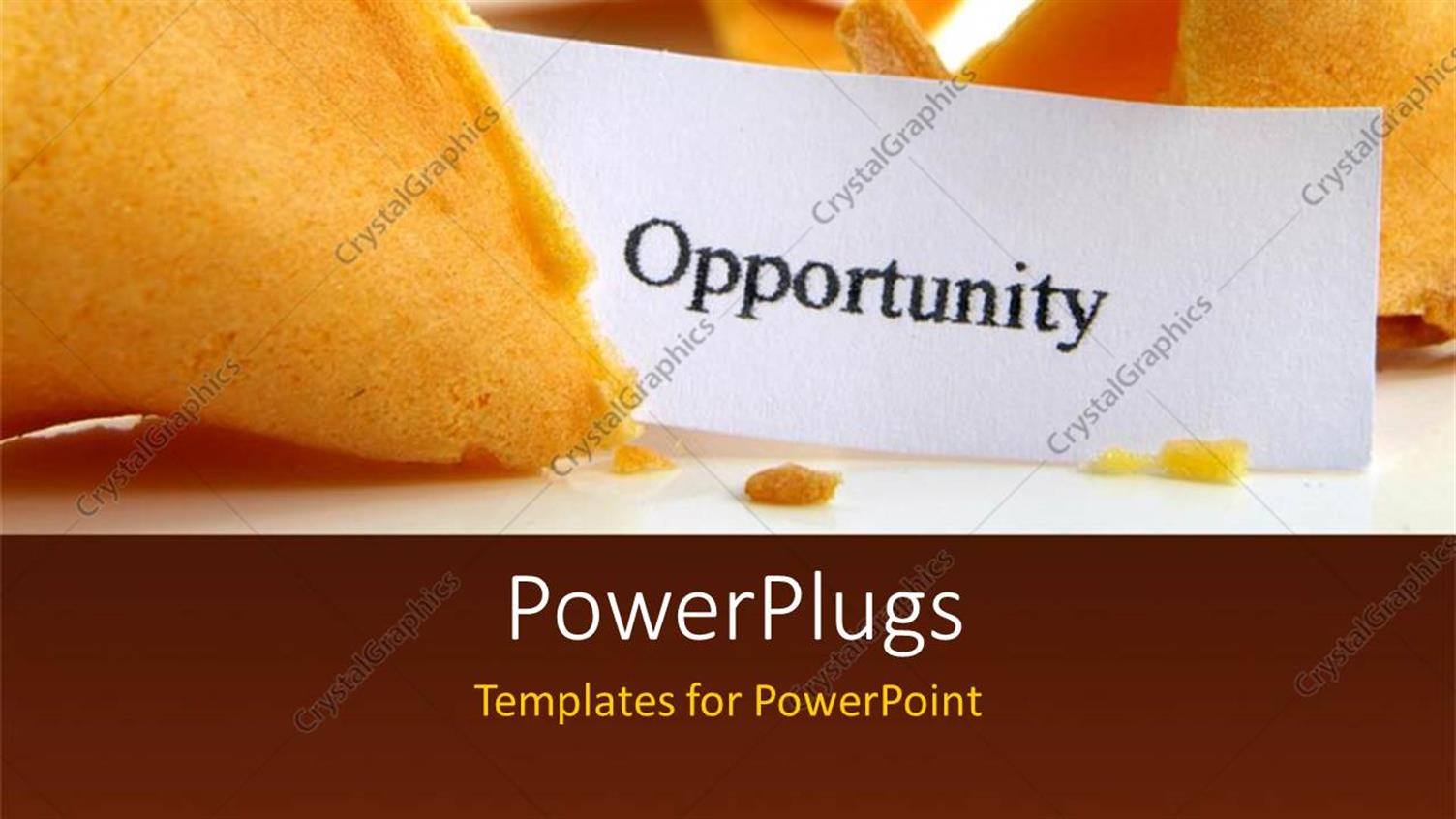 Featuring the Word Opportunity with a Colorful Background