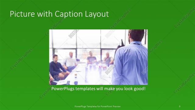 Picture with Caption presentation slide layout