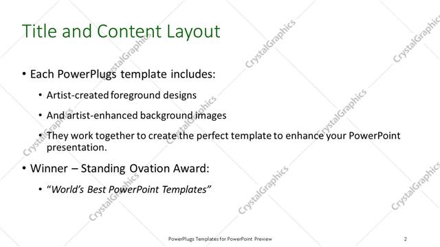 Title and Content presentation slide layout