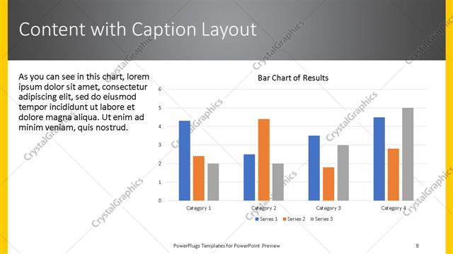 Content with Caption presentation slide layout