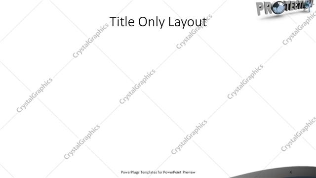 Title Only presentation slide layout