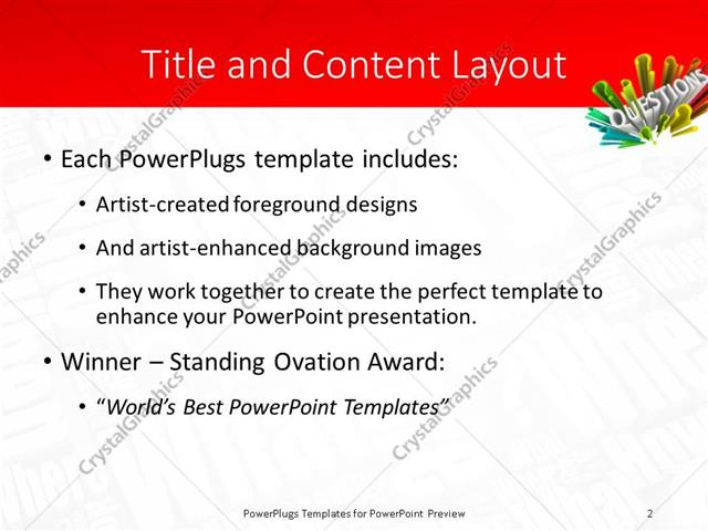 PowerPoint Template - Print Slide