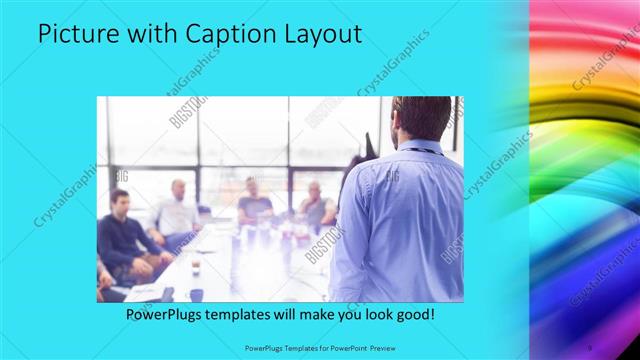 Picture with Caption presentation slide layout