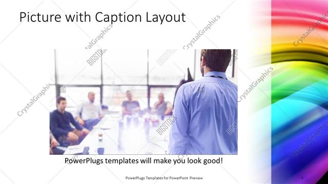 Picture with Caption presentation slide layout