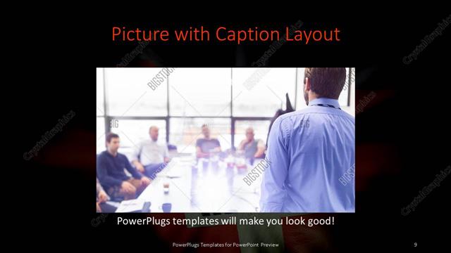 Picture with Caption presentation slide layout