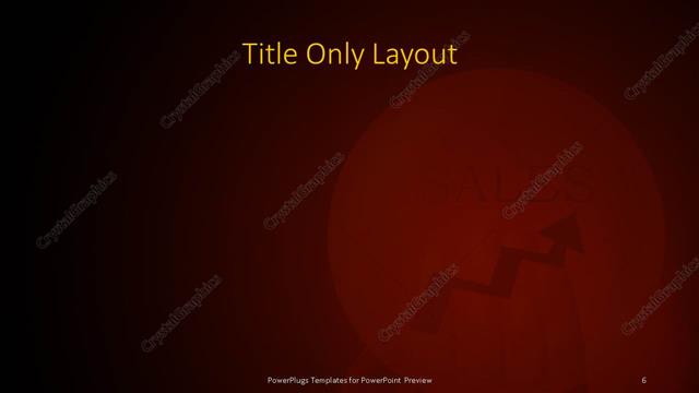 Title Only presentation slide layout