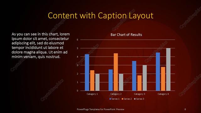 Content with Caption presentation slide layout